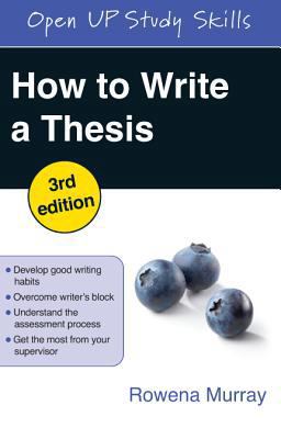 How to Write a Thesis 0335244289 Book Cover