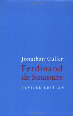 Ferdinand de Saussure B0073XS9RS Book Cover