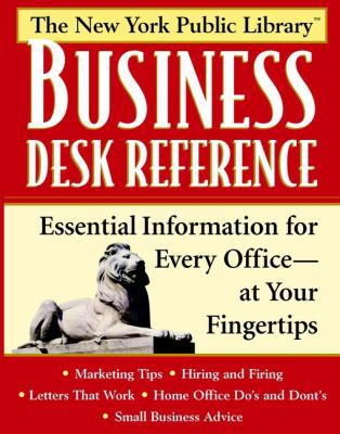 New York Public Library Business Desk Reference 0471328359 Book Cover