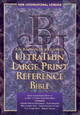 Niv Ultrathin Large Print Reference Bible (Inte... [Large Print] 1558196056 Book Cover