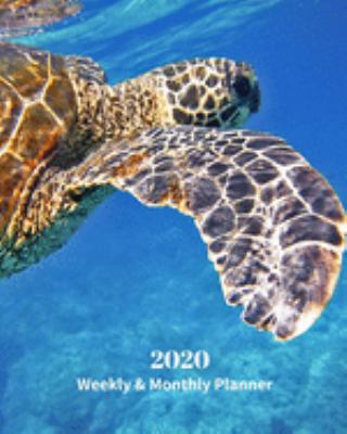 Paperback 2020 Weekly and Monthly Planner: Sea Turtle - Monthly Calendar with U.S./UK/ Canadian/Christian/Jewish/Muslim Holidays- Calendar in Review/Notes 8 x 1 Book