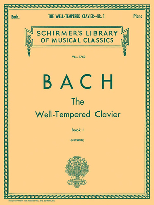 Well Tempered Clavier - Book 1: Schirmer Librar... 1617740799 Book Cover