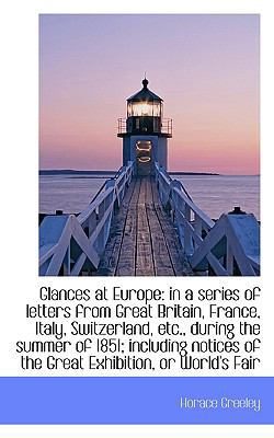 Glances at Europe: In a Series of Letters from ... 111553078X Book Cover