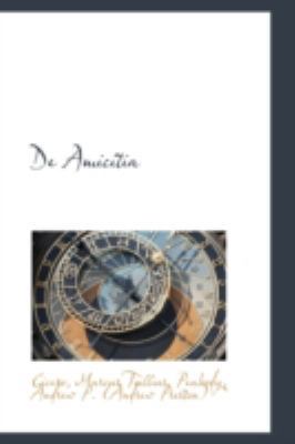 de Amicitia 111034919X Book Cover