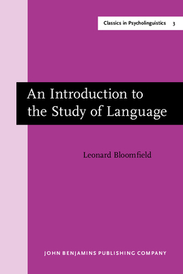 An Introduction to the Study of Language (Class... 9027218919 Book Cover