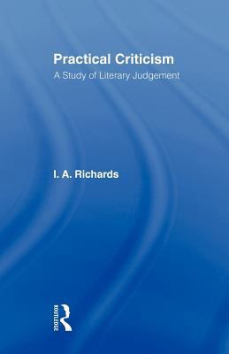 Practical Criticism V 4 0415488427 Book Cover