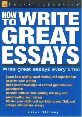 How To Write Great Essays 157685521X Book Cover