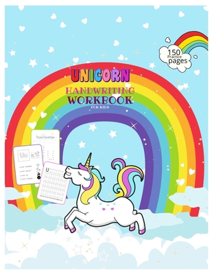 Unicorn Handwriting Workbook for Kids: Unicorn ... B08VYJKJTG Book Cover