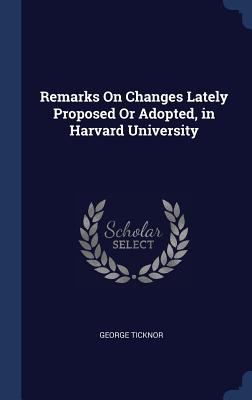 Remarks On Changes Lately Proposed Or Adopted, ... 1296879755 Book Cover