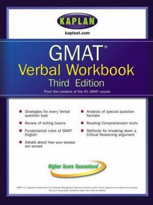 Kaplan GMAT Verbal Workbook 0743265475 Book Cover