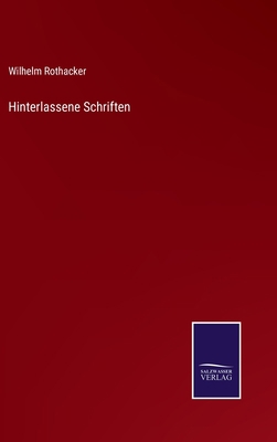 Hinterlassene Schriften [German] 3375118015 Book Cover