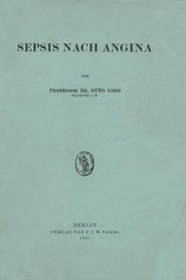 Sepsis Nach Angina [German] 3642981585 Book Cover