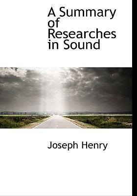 A Summary of Researches in Sound 1117043010 Book Cover