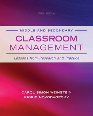 Middle and Secondary Classroom Management: Less... 0078024536 Book Cover