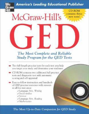 McGraw-Hill's GED W/ CD-ROM: The Most Complete ... 0071451994 Book Cover