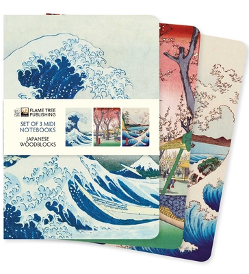 Japanese Woodblocks Set of 3 MIDI Notebooks 1839644850 Book Cover