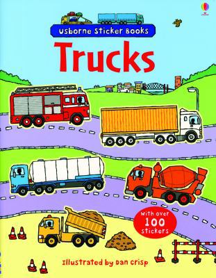 Trucks (Usborne Sticker Books) 0794521118 Book Cover
