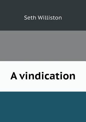 A vindication 5518709374 Book Cover