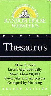 Random House Webster's Pocket Thesaurus, Second... 0375701583 Book Cover