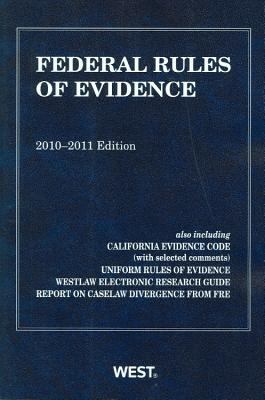 Federal Rules of Evidence, With Evidence Map, 2... 0314262083 Book Cover