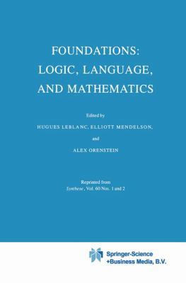 Foundations: Logic, Language, and Mathematics 9048184061 Book Cover