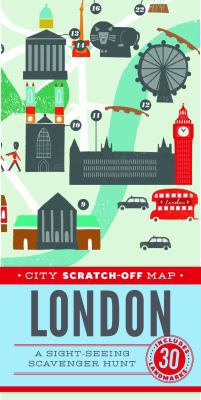 Misc. Supplies City Scratch-Off Map: London: A Sightseeing Scavenger Hunt Book