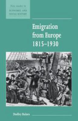 Emigration from Europe 1815-1930 1139170996 Book Cover