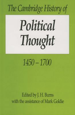 The Cambridge History of Political Thought 1450... 0521247160 Book Cover