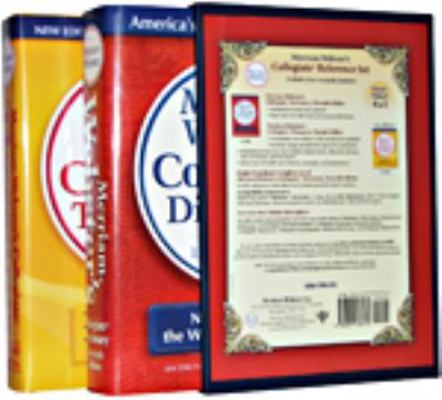 Merriam-Webster's Collegiate Reference Set 0877798176 Book Cover