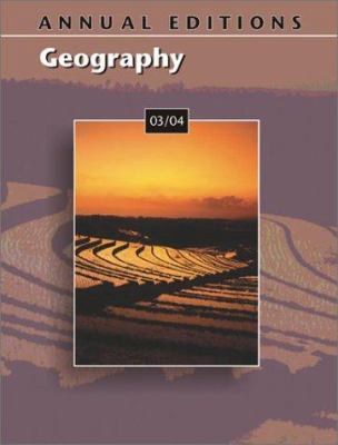Annual Editions: Geography 03/04 0072838175 Book Cover