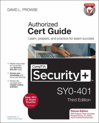 Comptia Security+ Sy0-401 Cert Guide, Deluxe Ed... 0789753332 Book Cover