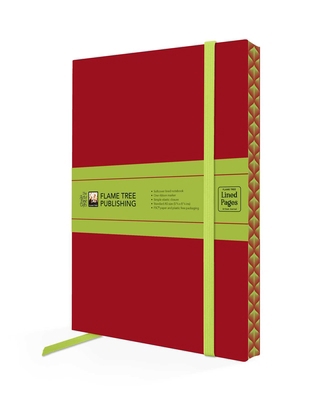 Ruby Red & Sage Green Artisan Paperback Notebook 1835628443 Book Cover