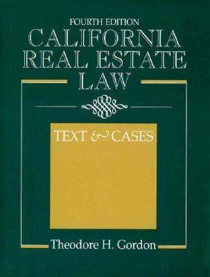 California Real Estate Law: Text and Cases 0133489396 Book Cover