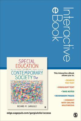 Special Education in Contemporary Society Inter... 1483358224 Book Cover