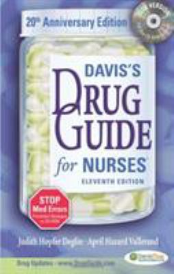 Davis's Drug Guide for Nurses, [With CDROM] 0803619111 Book Cover