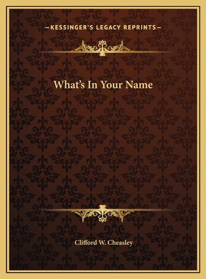 What's In Your Name 1169699812 Book Cover