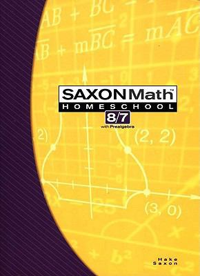 Saxon Math Homeschool 8/7 1591413206 Book Cover