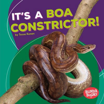 It's a Boa Constrictor! 1512425672 Book Cover