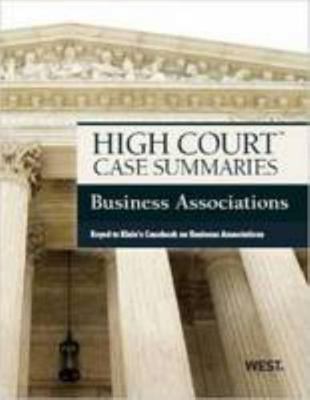 High Court Case Summaries on Business Associati... 0314282475 Book Cover