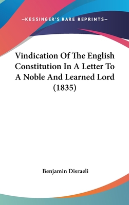 Vindication Of The English Constitution In A Le... 1104553449 Book Cover