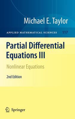 Partial Differential Equations III: Nonlinear E... 1441970487 Book Cover