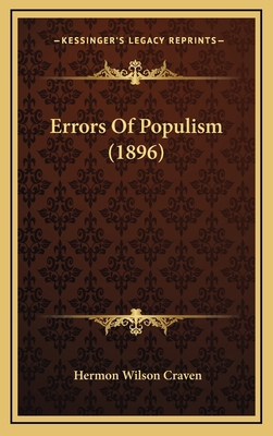 Errors Of Populism (1896) 1167056868 Book Cover