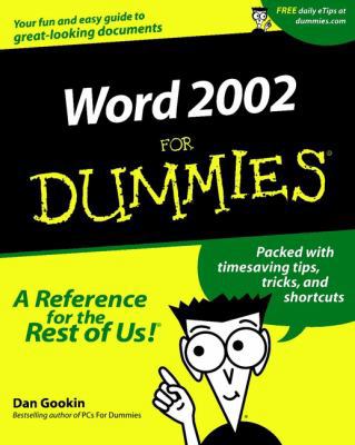 Word 2002 For Dummies 0764508393 Book Cover