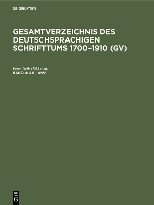 An - Anv [German] 3111083705 Book Cover