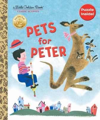 Pets for Peter Book and Puzzle (Little Golden B... 0399553630 Book Cover