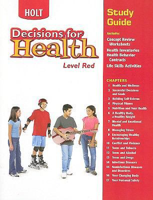 Decisions for Health: Study Guide Level Red Lev... 0030668638 Book Cover