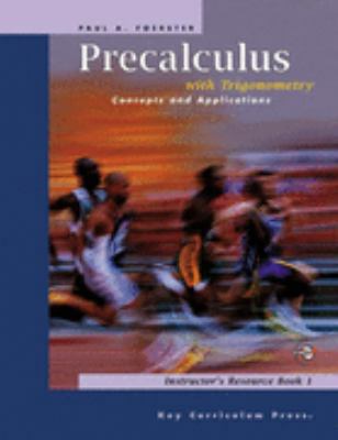 Precalculus with Trigonometry (Concepts and App... 1559533943 Book Cover