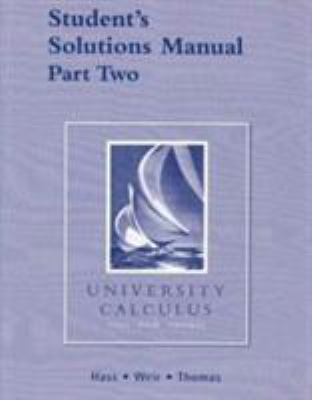 Student Solutions Manual Part 2 for University ... 032138850X Book Cover