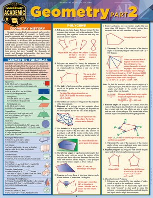 Geometry Part 2: Quickstudy Laminated Reference... 1572225351 Book Cover
