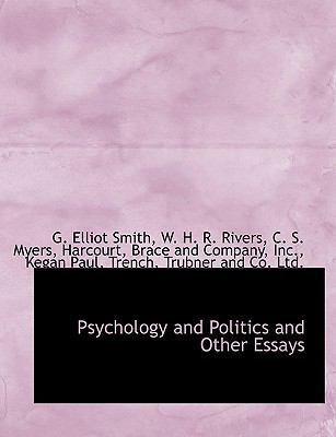 Psychology and Politics and Other Essays 1140628488 Book Cover